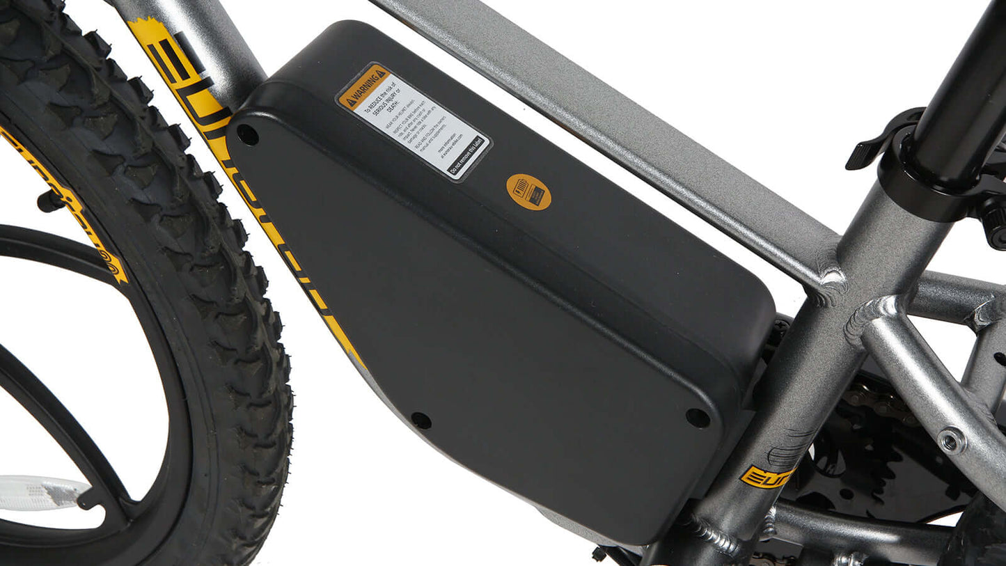 EUNORAU EKIDS-20 ebike battery detail