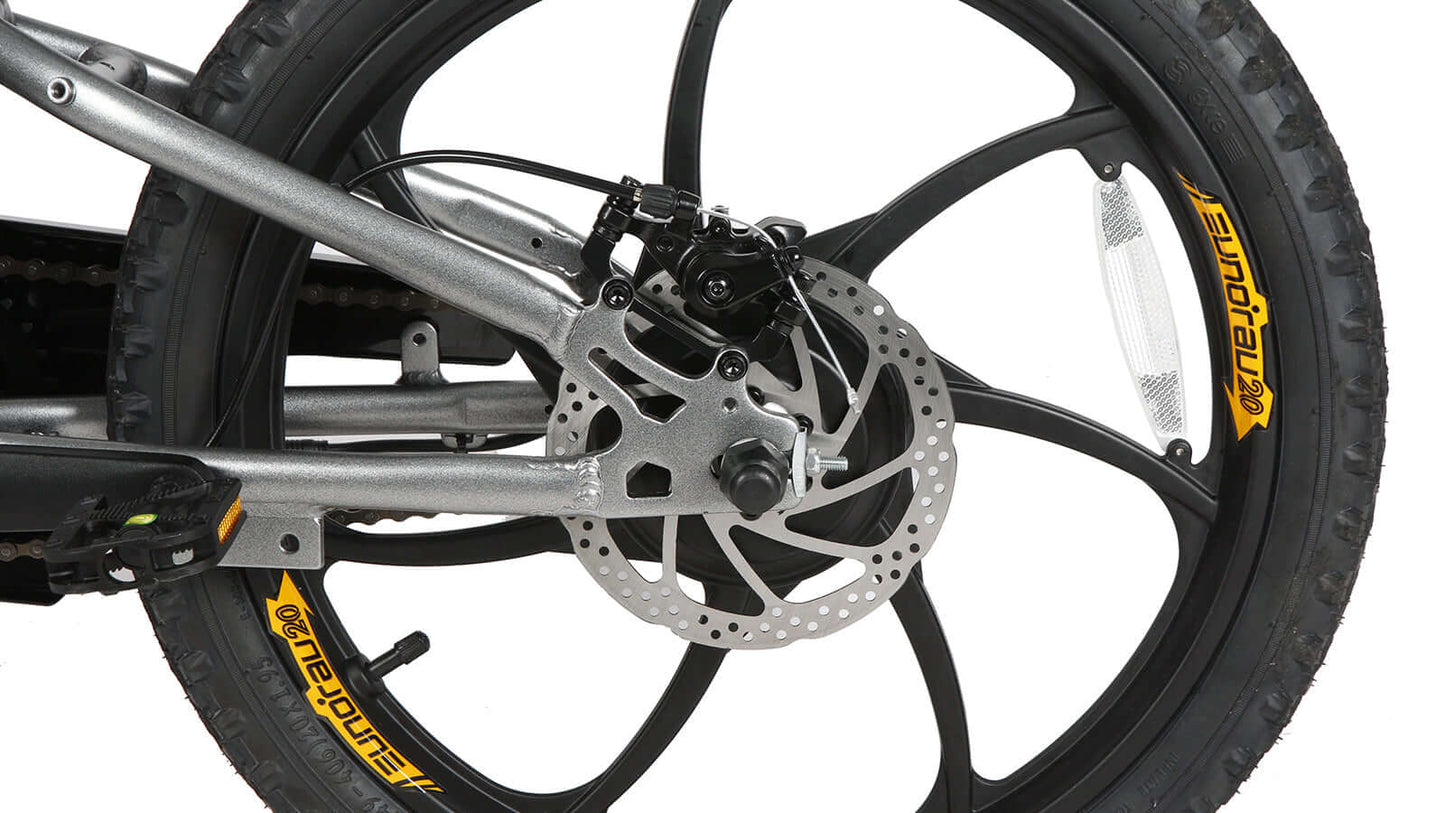 EUNORAU EKIDS-20 ebike rear wheel detail