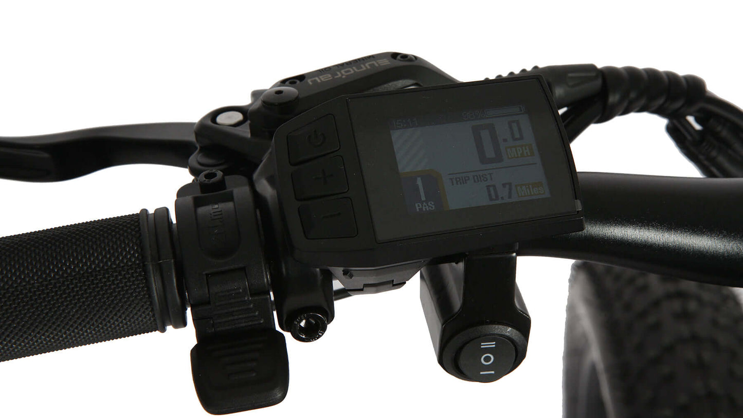 EUNORAU FAT-AWD 2.0 Ebike handlebar detail