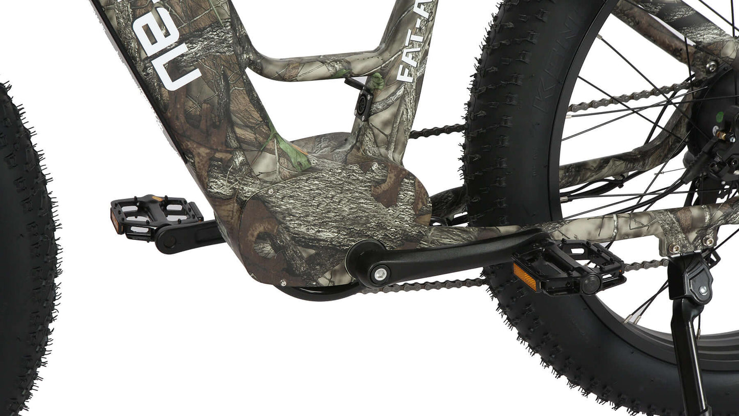 EUNORAU FAT-AWD 2.0 Ebike pedal and crank detail