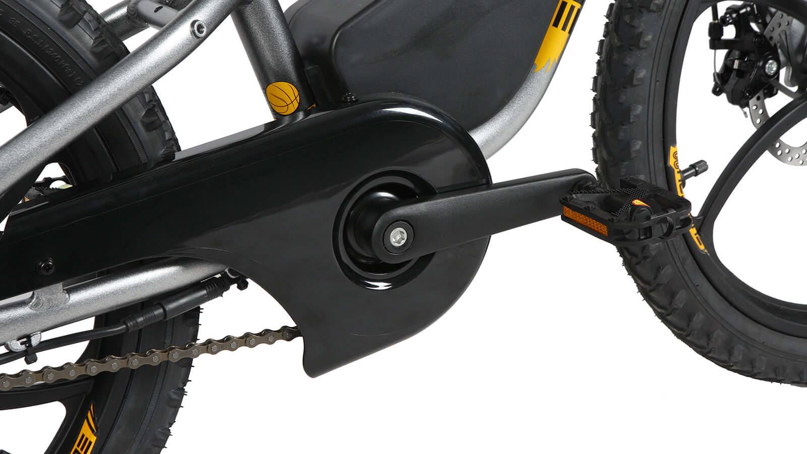 EUNORAU EKIDS-20 ebike chainguard detail
