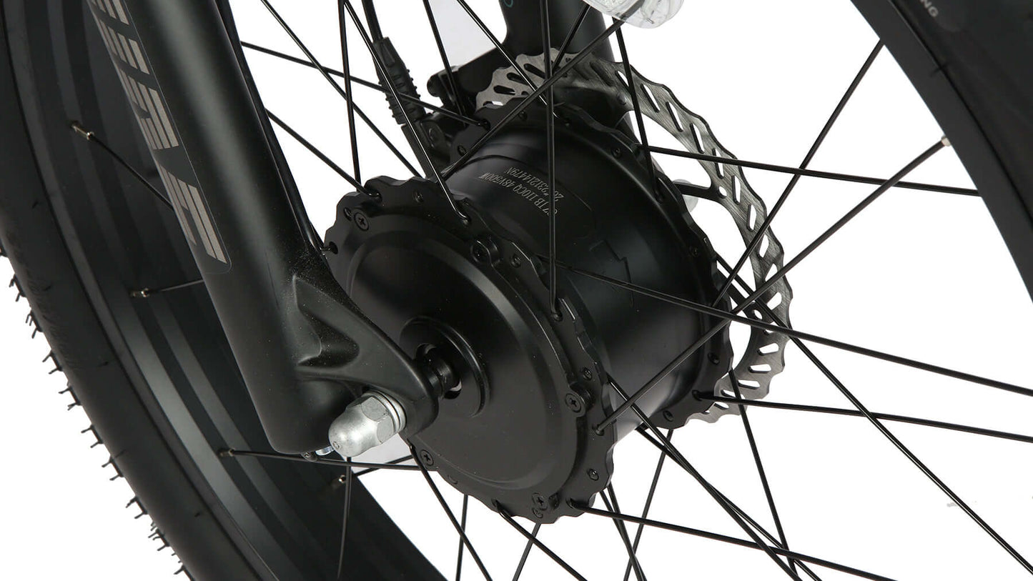EUNORAU FAT-AWD 2.0 Ebike front hub motor detail