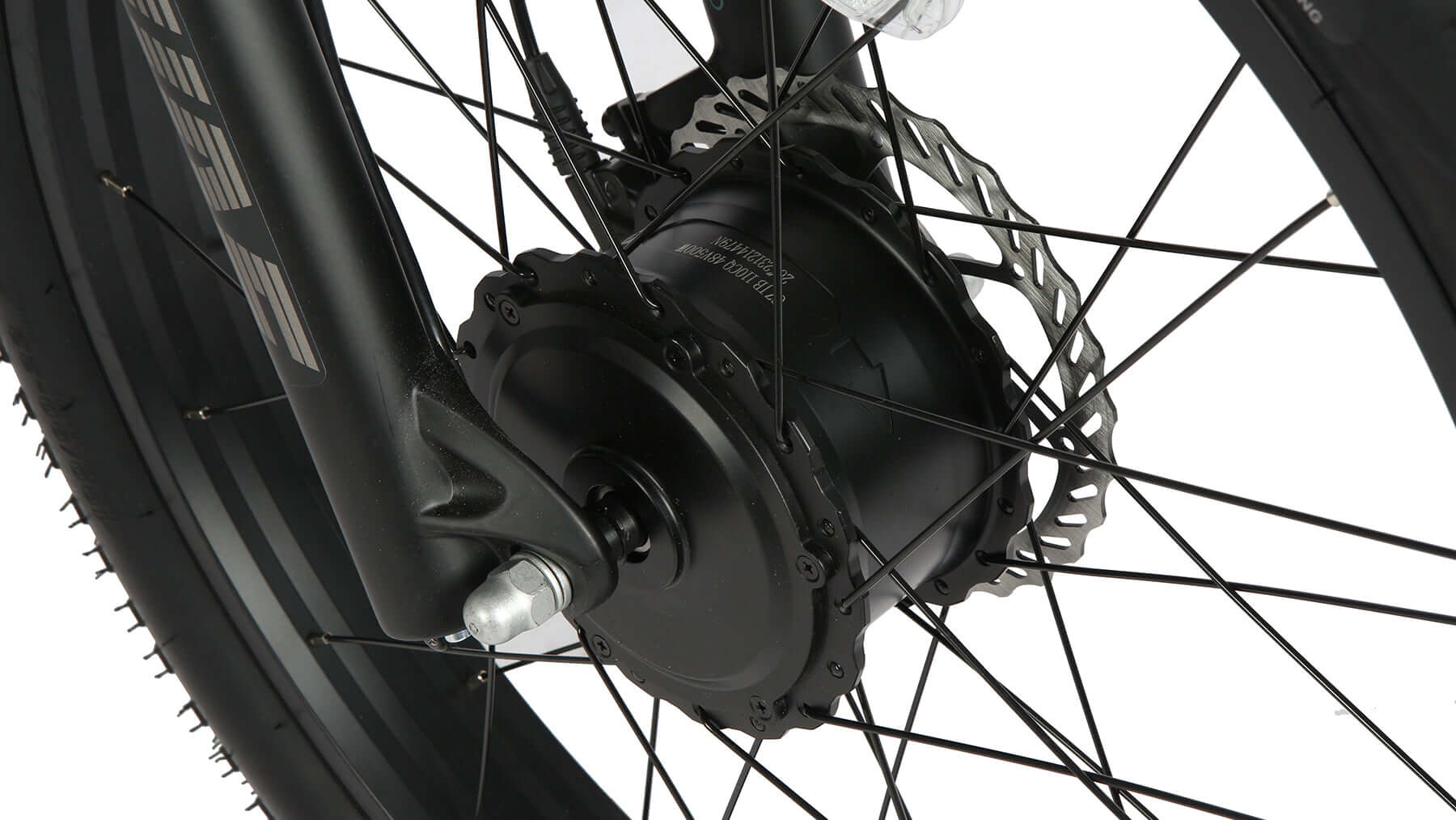 EUNORAU FAT-AWD 2.0 Ebike front hub motor detail