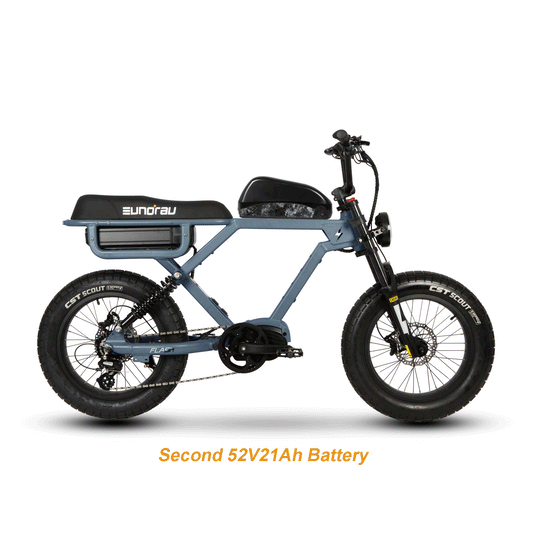 Second and Third Battery For Eunorau Flash showing batteries installed on Ebike