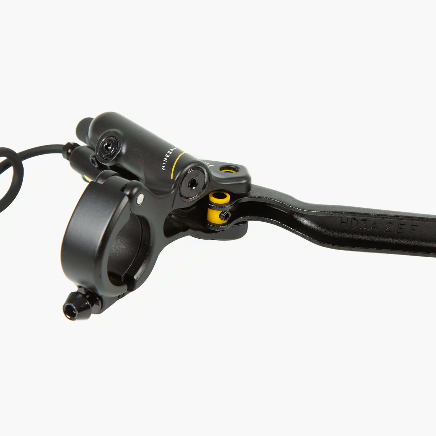 TEKTRO 4 Pistons Hydraulic Brake Set with 203MM Disc Brake Rotor brake lever close up