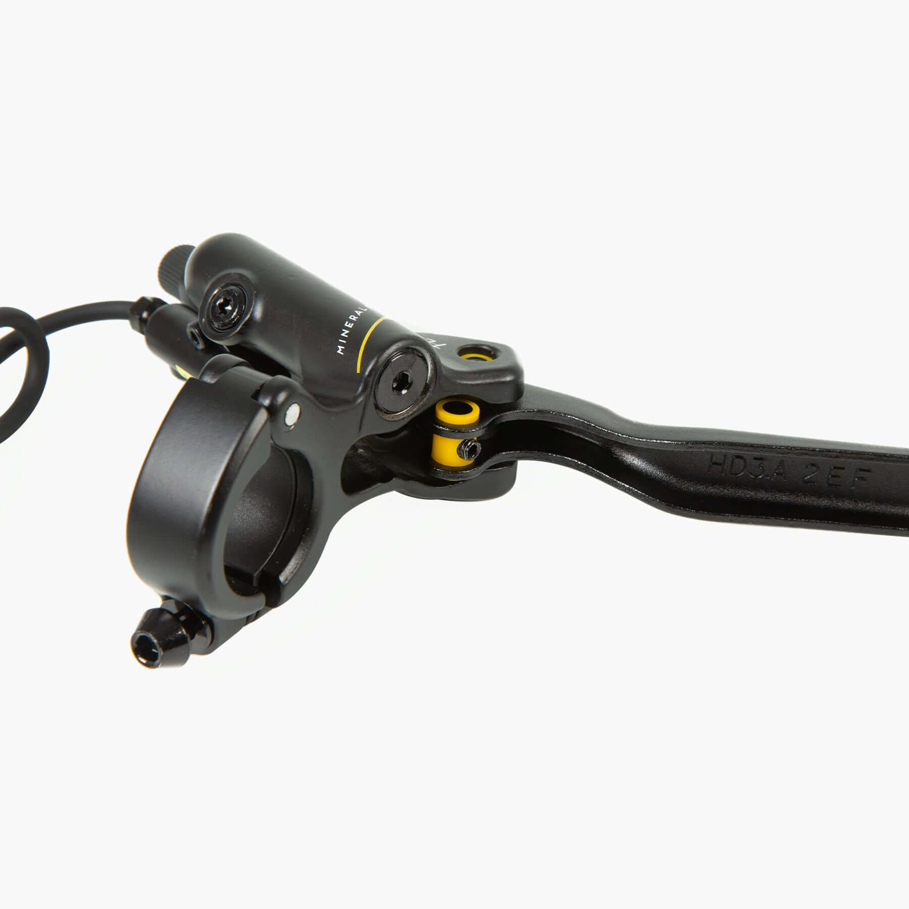 TEKTRO 4 Pistons Hydraulic Brake Set with 203MM Disc Brake Rotor brake lever close up