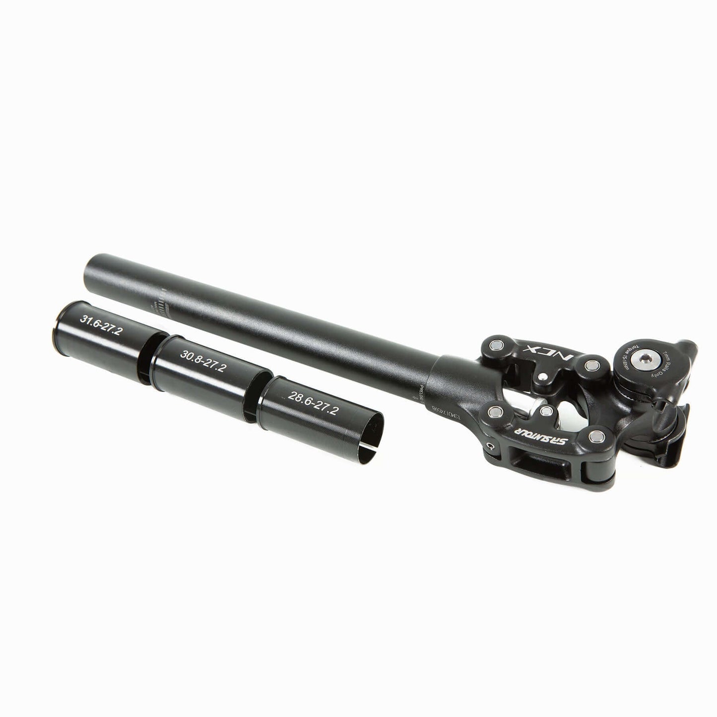 Comfort Bump Absorbing Suspension Seat Post for Eunorau Ebikes full kit contents
