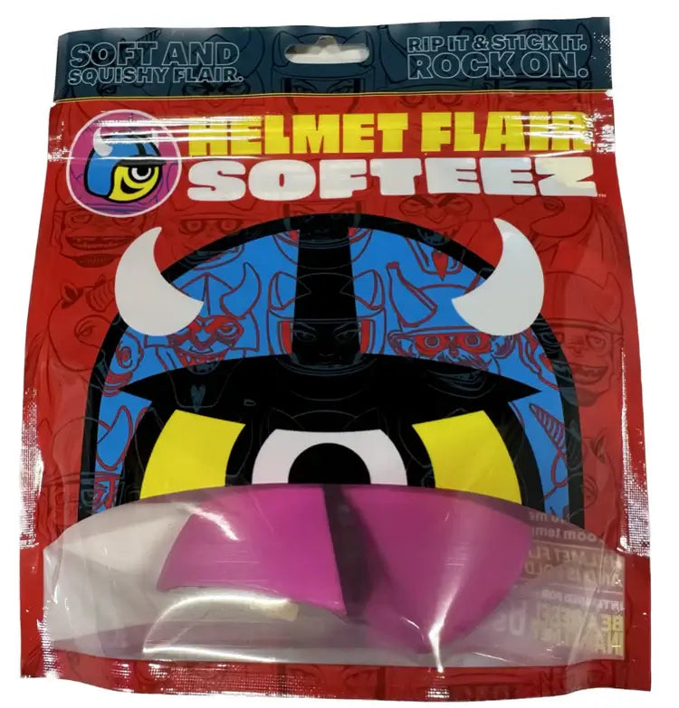 helmet flair softeez purple cat ears package
