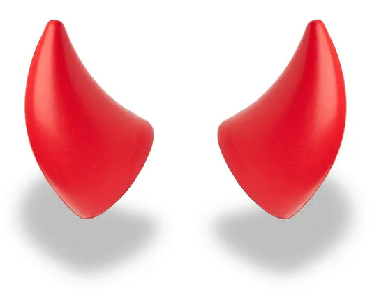 helmet flair softeez red devil horns detail