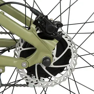EUNORAU DEFENDER ebike rear hub and rotor detail