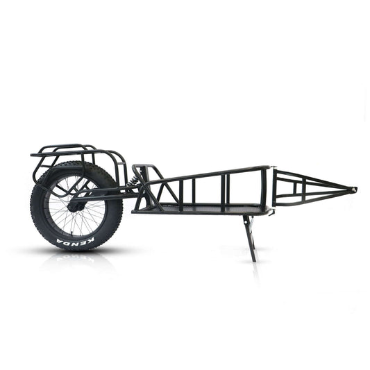 Cargo Trailer - 1 Wheel fits many Eunorau Ebikes side view