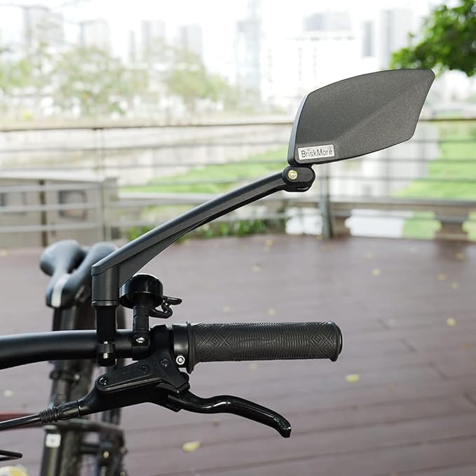 360° Adjustable Bike Mirror | HD Wide-Angle Rear View for Ebikes, Commuter, and City Bikes | Left Side