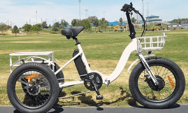 EUNORAU NEW-TRIKE in white shown on a grassy area