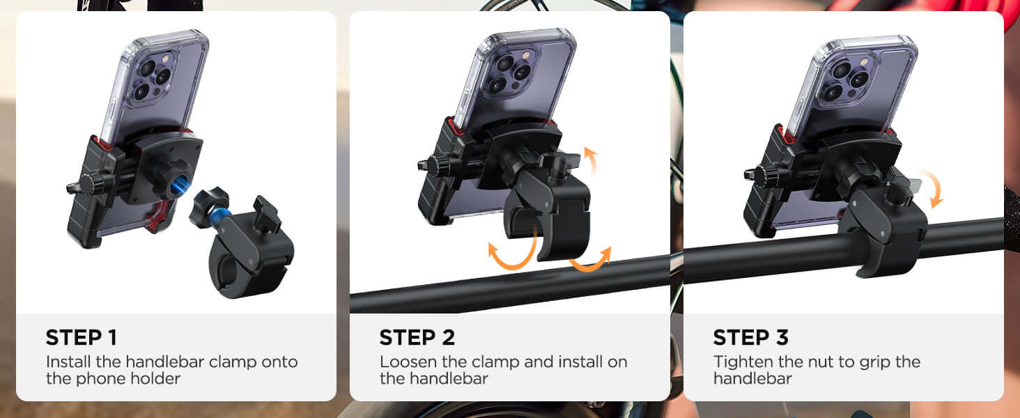 EbikeCityZen.com Cell Phone Holder For Ebike Handlebar