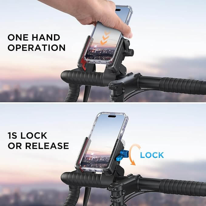 EbikeCityZen.com Cell Phone Holder For Ebike Handlebar