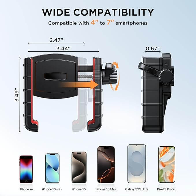 EbikeCityZen.com Cell Phone Holder For Ebike Handlebar