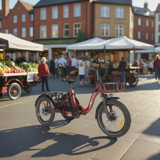 EUNORAU ONE-TRIKE red at farmers market