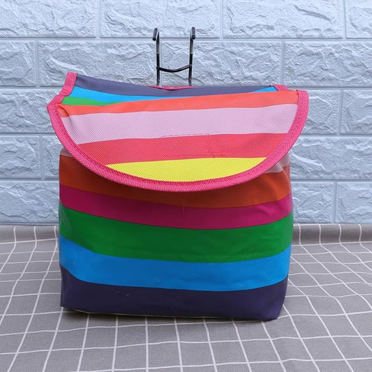 Canvas Basket Bag for Ebikes- Multi Color Large Capacity