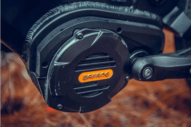 EUNORAU SPECTER-ST 2024 step-through all terrain Ebike bavang mid drive motor close up