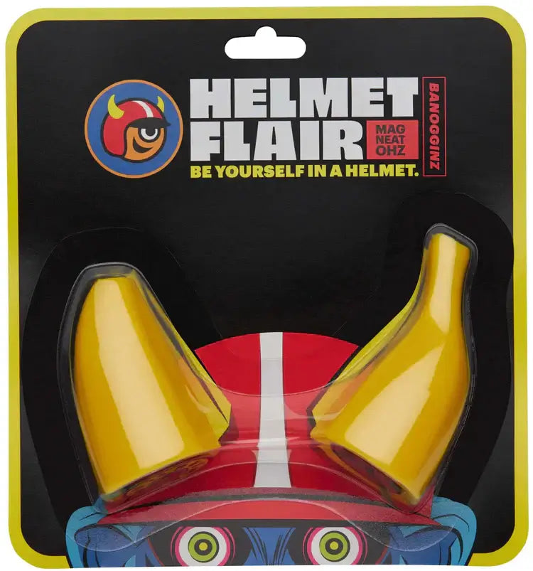 collection image for Helmet Flair featuring the banana motif helmet accessory
