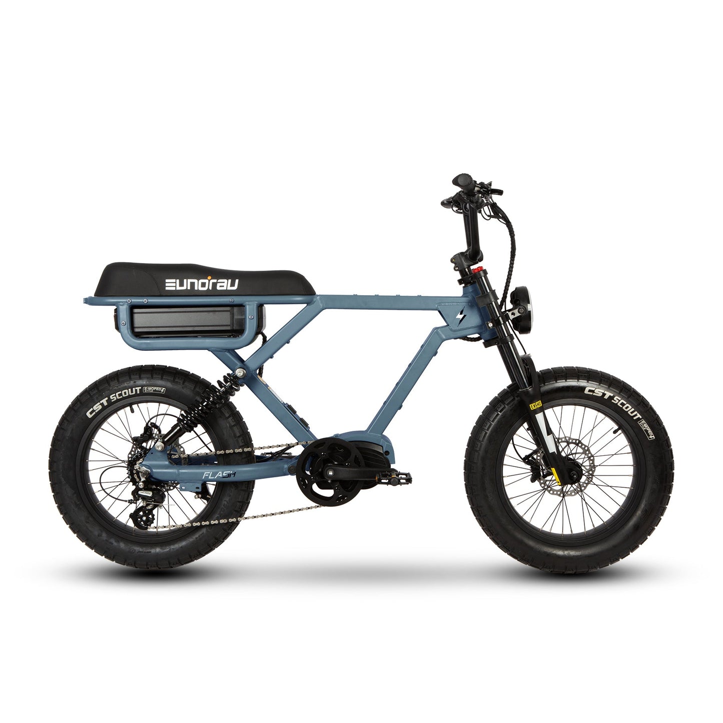 EUNORAU FLASH stylish ebike available in mid drive rear hub drive and all wheel drive