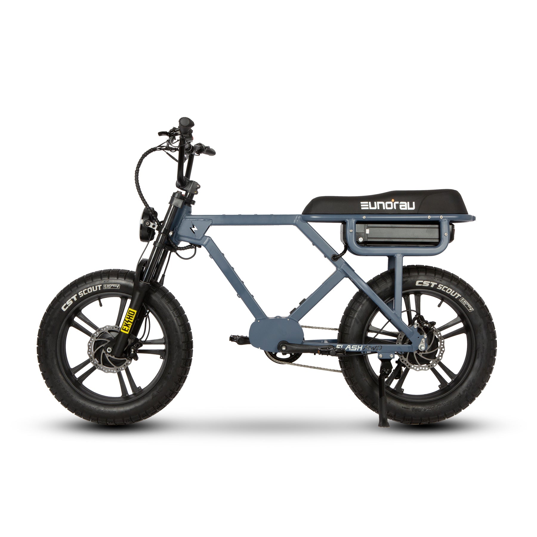 EUNORAU FLASH stylish ebike available in mid drive rear hub drive and all wheel drive