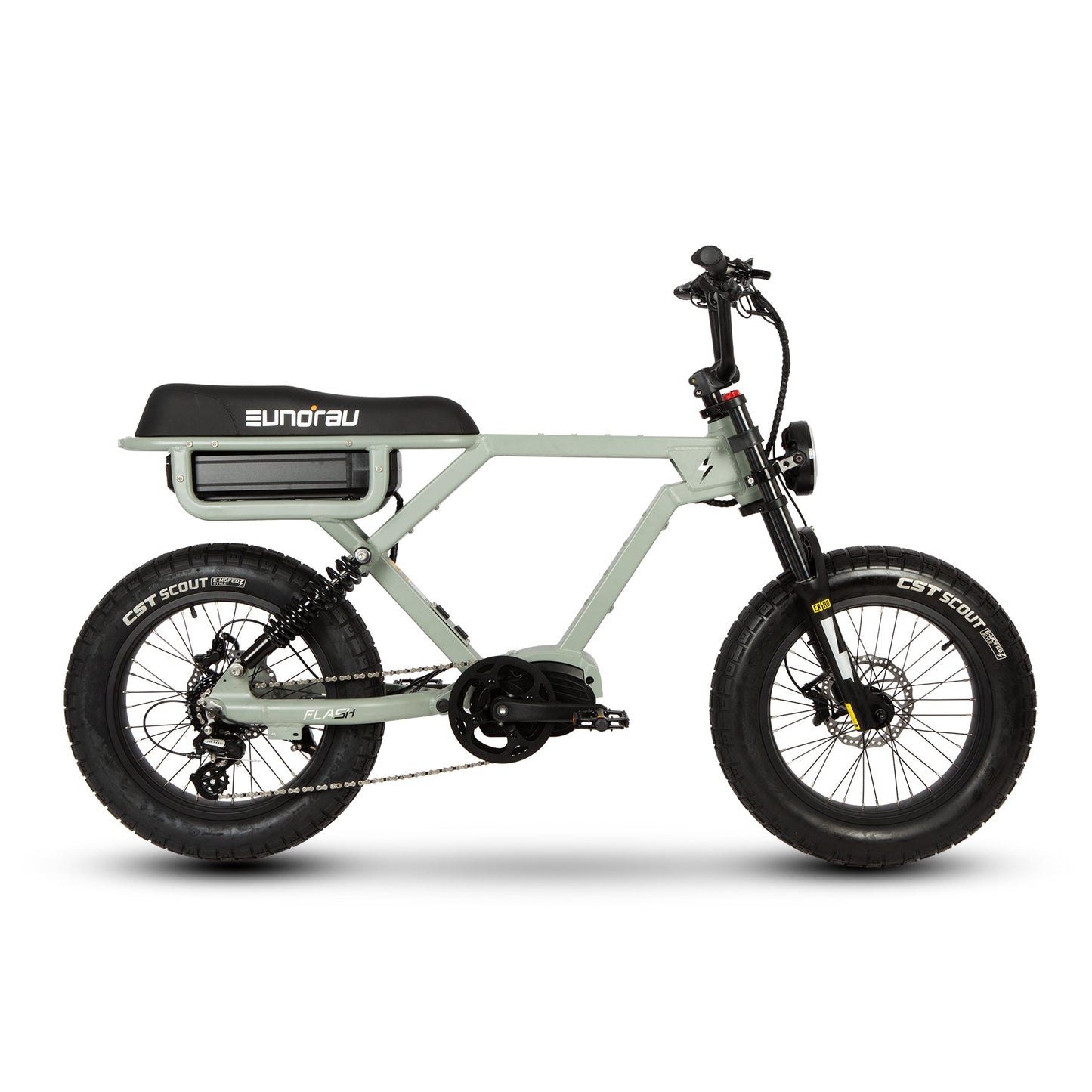 EUNORAU FLASH stylish ebike available in mid drive rear hub drive and all wheel drive