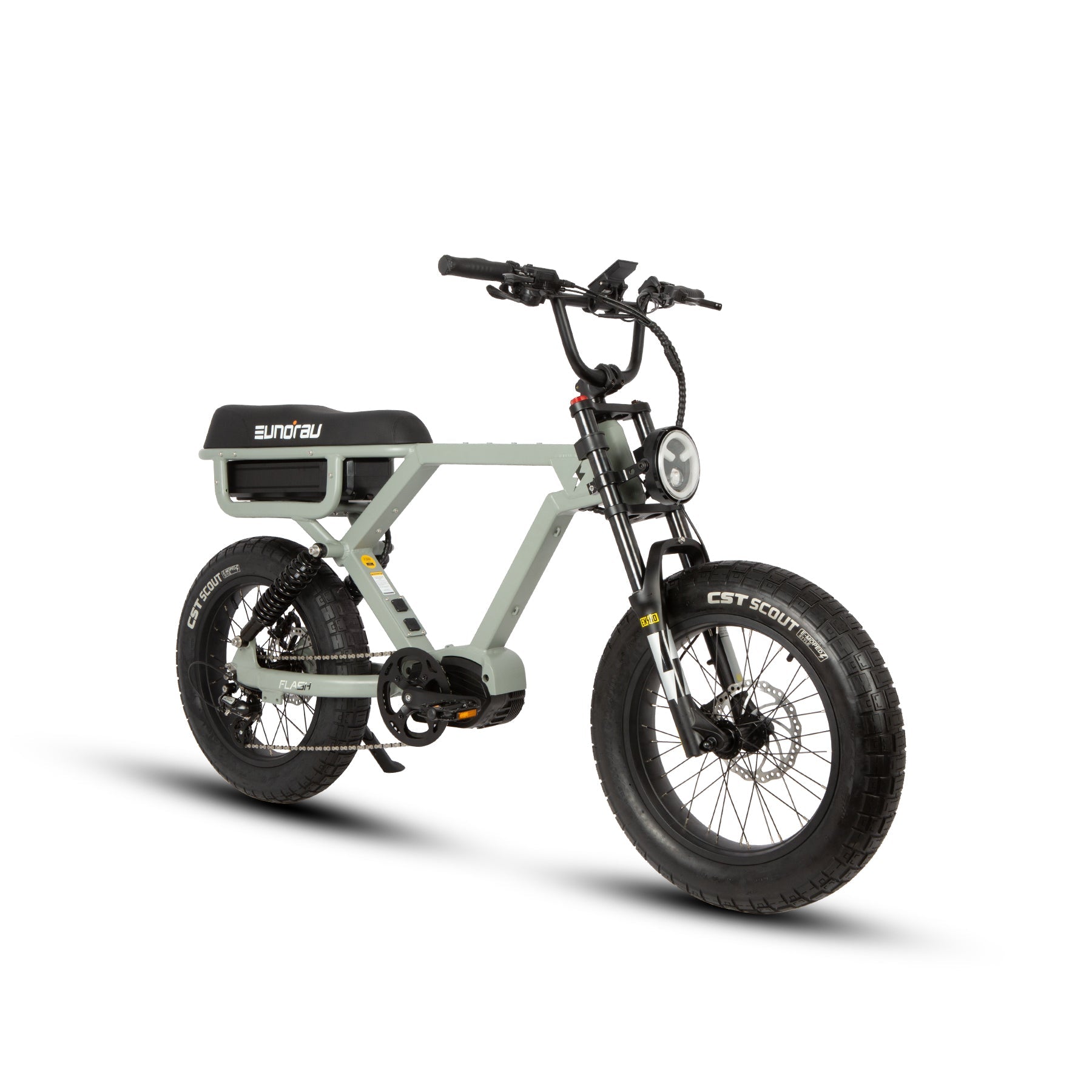 EUNORAU FLASH stylish ebike available in mid drive rear hub drive and all wheel drive