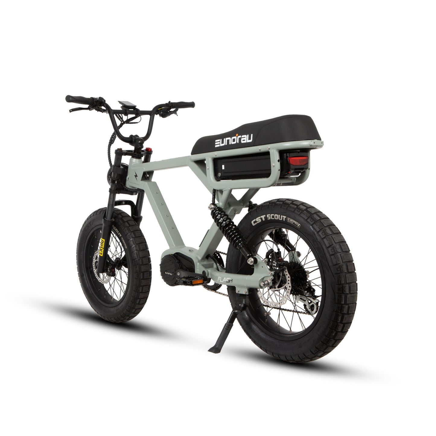 EUNORAU FLASH stylish ebike available in mid drive rear hub drive and all wheel drive