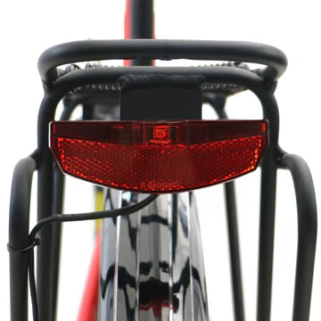 Rear LED light and reflector of the EUNORAU E-TORQUE ebike for enhanced visibility and safety.