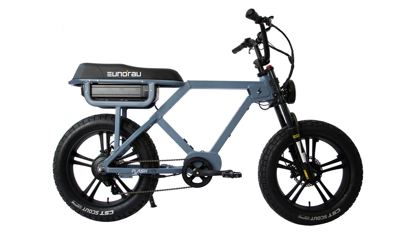 EUNORAU FLASH stylish ebike available in mid drive rear hub drive and all wheel drive