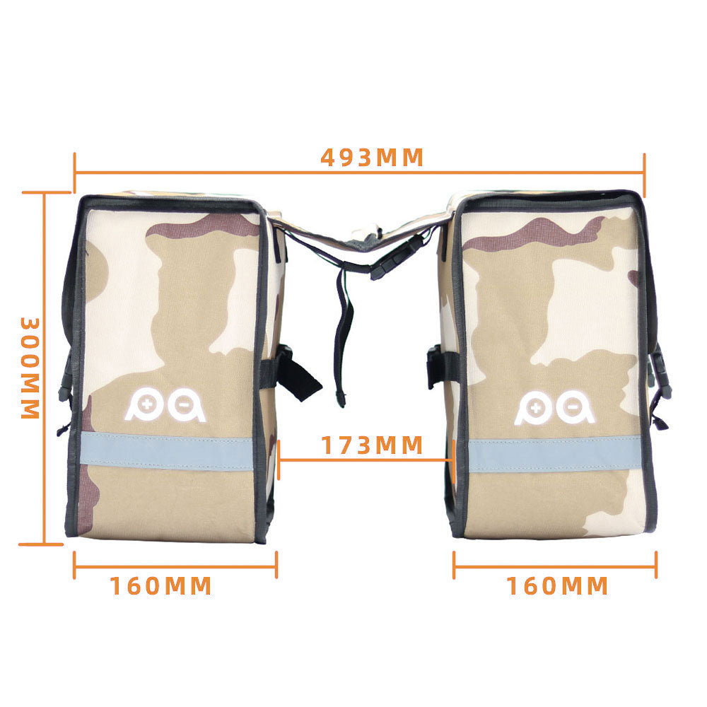 Pannier Bag Set for Eunorau Ebikes equipped with a rear rack