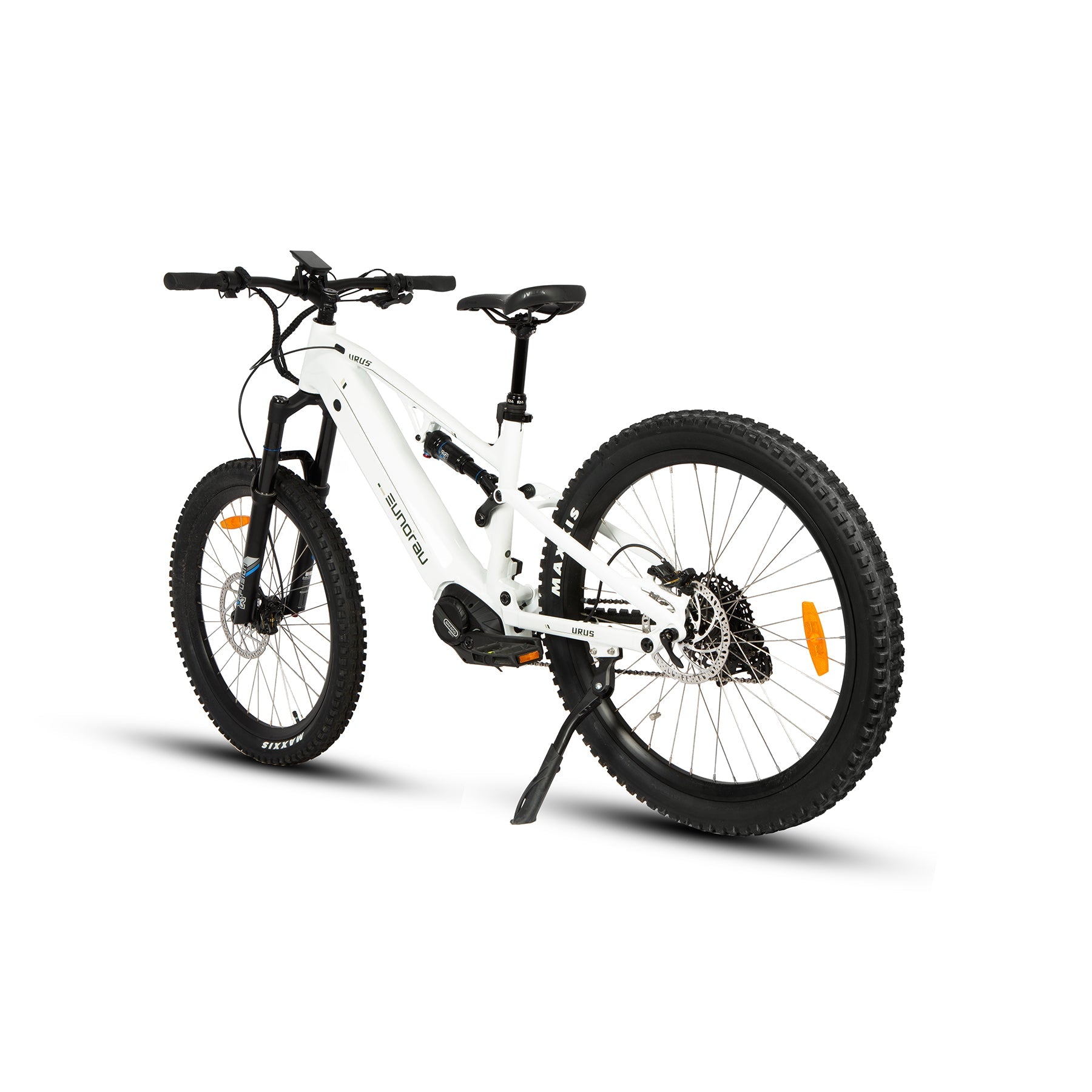 EUNORAU URUS 500W mid drive ebike with full suspension and torque sensor pedal assist