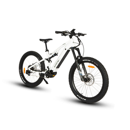 EUNORAU URUS 500W mid drive ebike with full suspension and torque sensor pedal assist