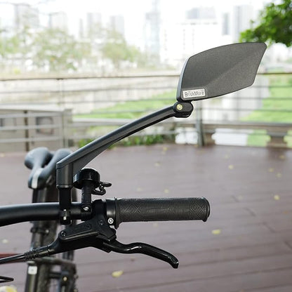360° Adjustable Bike Mirror | HD Wide-Angle Rear View for Ebikes, Commuter, and City Bikes | Left Side