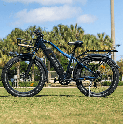 SENADA SABER PLUS electric bike with high-quality motor, hydraulic disc brakes, and advanced battery protection for all-terrain adventure