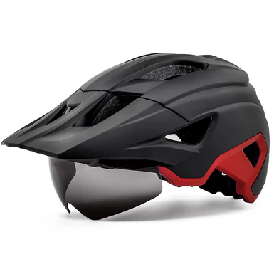 Bike Helmet with Removable Magnetic Goggles