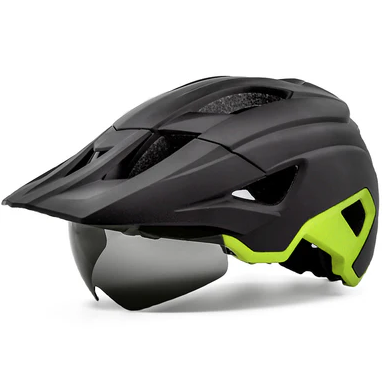 Bike Helmet with Removable Magnetic Goggles