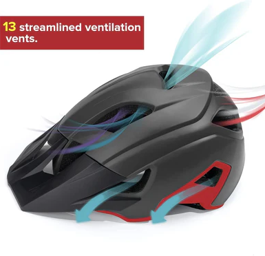 Bike Helmet with Removable Magnetic Goggles