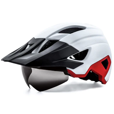 Bike Helmet with Removable Magnetic Goggles