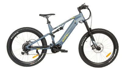 EUNORAU URUS 500W mid drive ebike with full suspension and torque sensor pedal assist